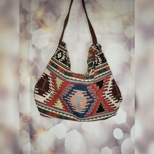 Gold Coast Jacquard hobo bag